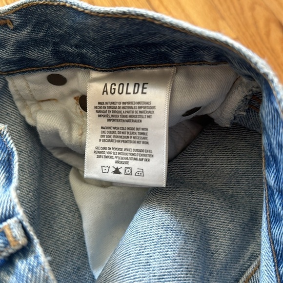 Agolde sz 23 90’s Pinch light wash button fly great pre owned condition - Picture 6 of 11